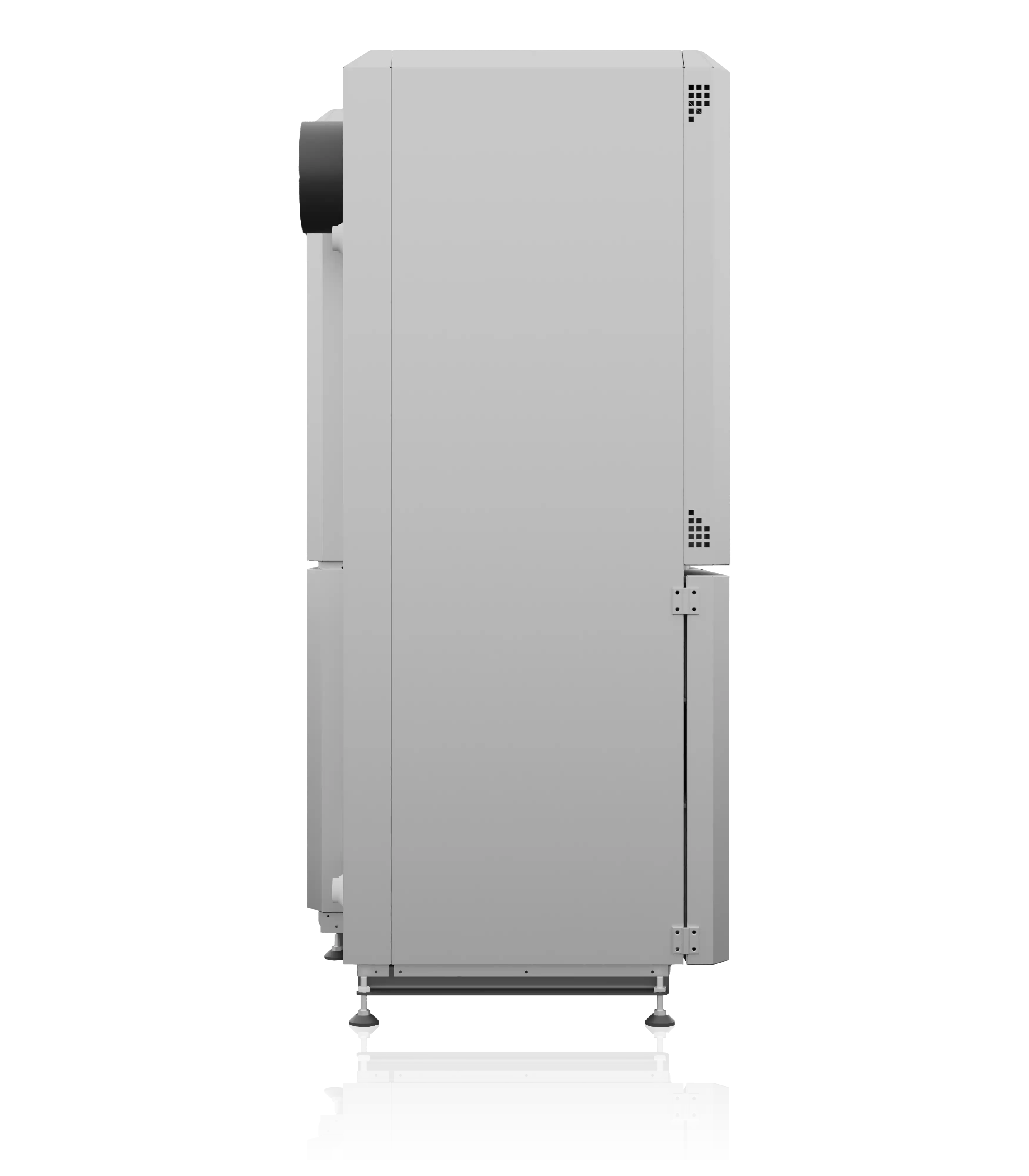 bok kotła na pellet Eko Silver III bok z automatycznym czyszczeniem palnika i wymiennika - zamiennik dla pieców centralnego ogrzewania