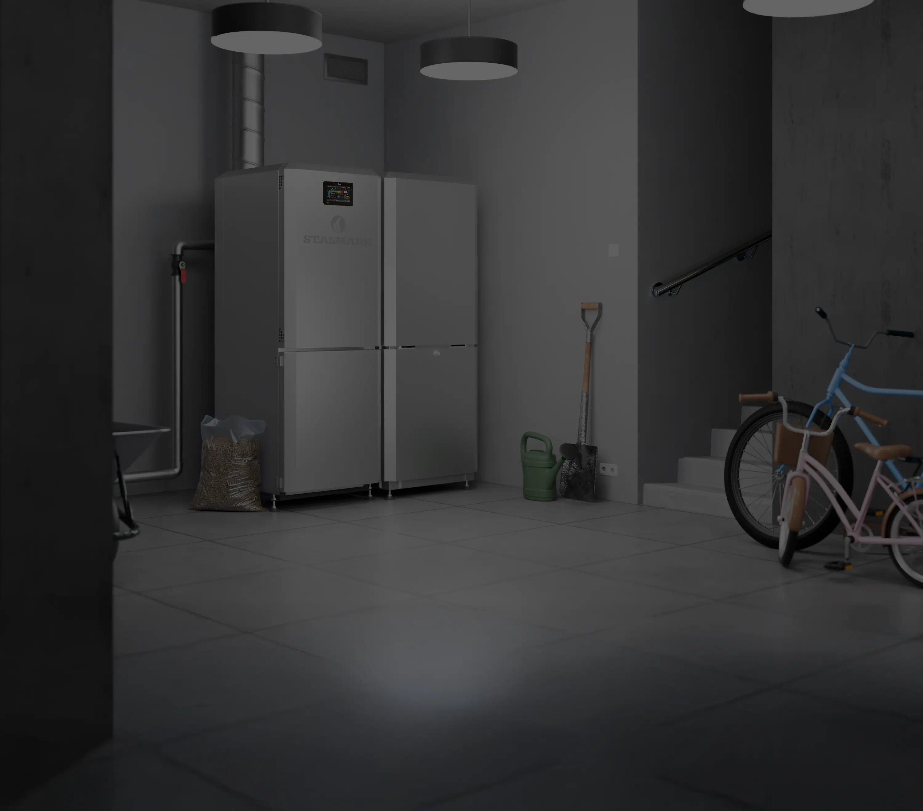 Zdjęcie przedstawiające piec na pellet z podajnikiem Eko Silver III