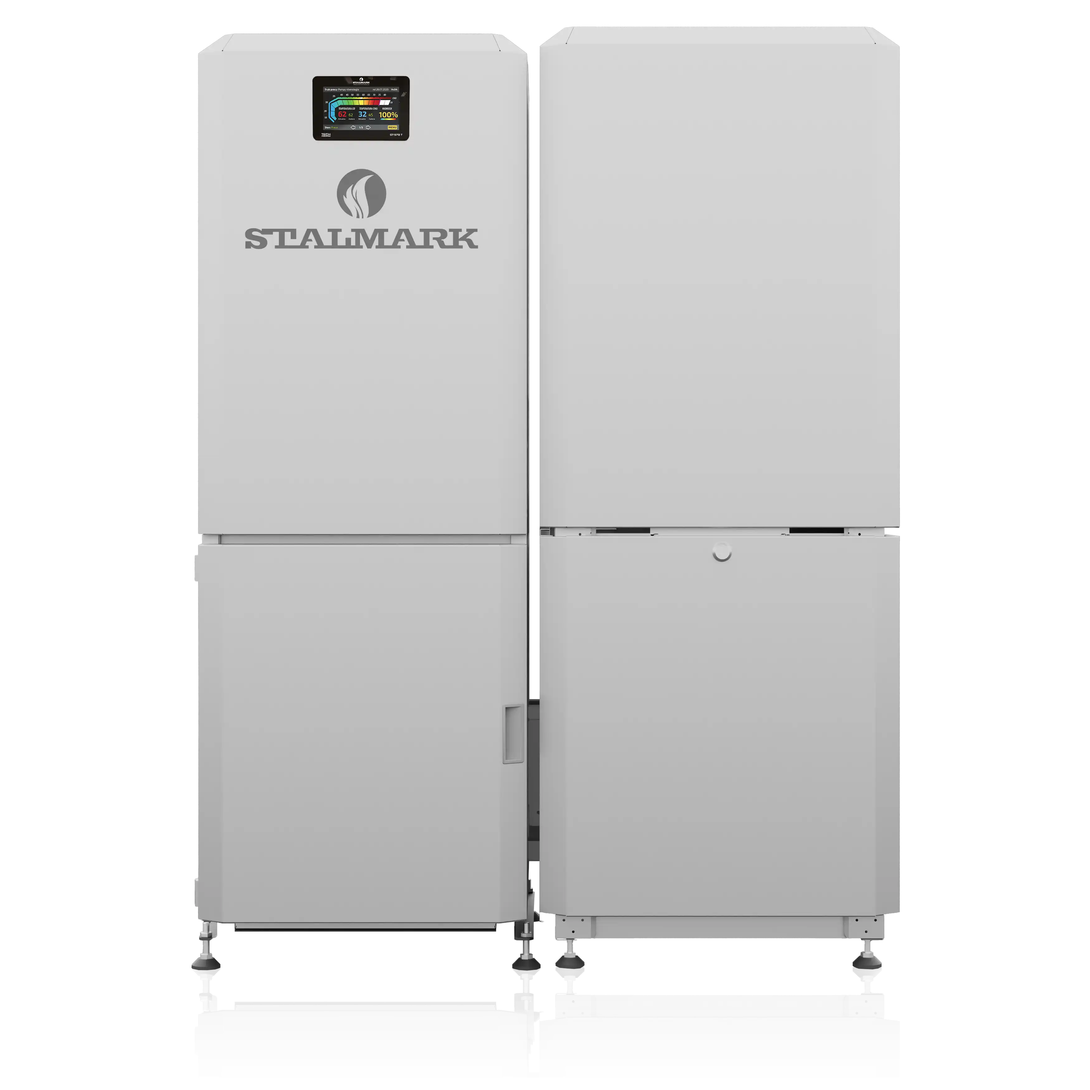 Kocioł 5 klasy na pellet Eko Silver III Stalmark przód - efektywność i komfort zamiast pieca na paliwo stałe