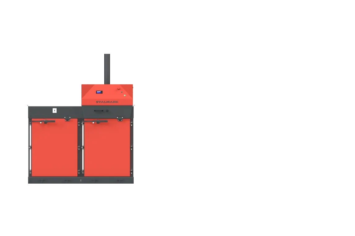 Dwukomorowa belownica do makulatury folii i papieru Stalmark